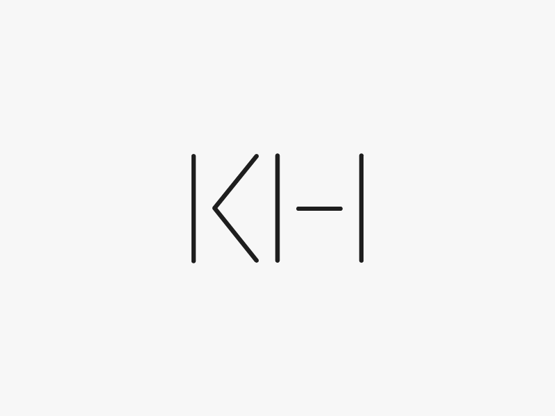 KH Monogram v2 by Kathryn Hartog on Dribbble