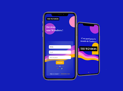 The Wonders App app design graphic design mobile design ui ux