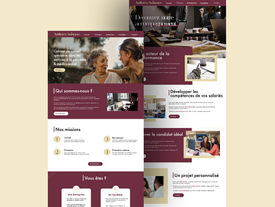 Auxiliaires Assistance website branding design refont ui ux webdesign