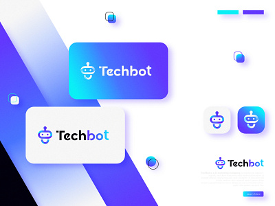 Modern Techbot logo design for Ai Robot Technology