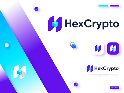 HexCrypto Logo Design | Crypto Exchange Logo Concept