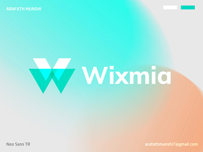 Wixmia Logo Design | W letter logo a b c d e f g h i j k l m n brand identity branding branding design brandmark design graphic design icon illustration logo logodesign logos logotype modern o p q r s t u v w x y z print symbol typography vector w letter logo