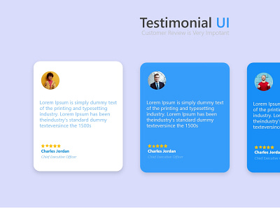 UI Testimonial Section