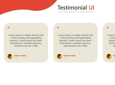 UI Testimonial Section ui