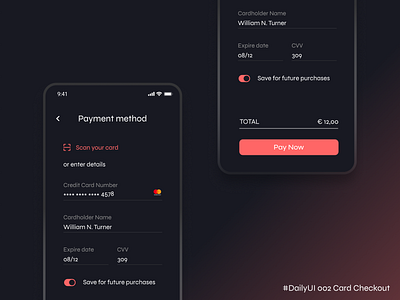 Daily Ui 002 - Card Checkout