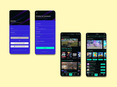 Live Stream Game dark design figma game live mobile app page streaming ui ux