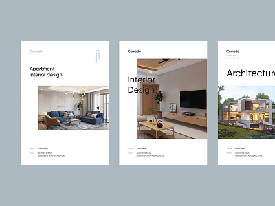 Comodo Branding architecture art directing branding catalogue contemporary design grid interior minimal poster