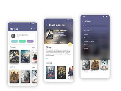 Movies Library App app concept ios iphonex library movies netflix
