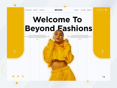 Beyond- Fashion Landing Page 2021 2021 ui mobile app design ecommerce fashion graphic design illustration ui ux