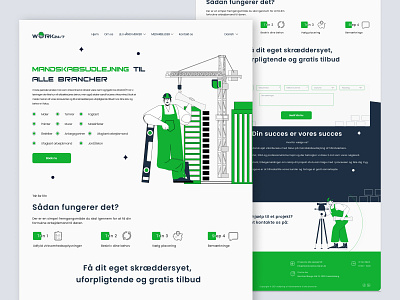 Work 24/7 Construction Company Landing Page Design