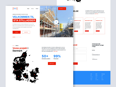 STA-Scaffolding Landing Page Design 2021 2021 ui mobile app branding design ecommerce graphic design illustration logo scaffolding ui ux