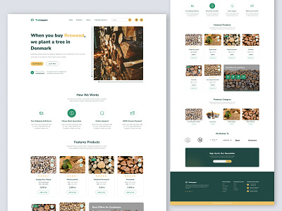 Firewood Landing Page Design