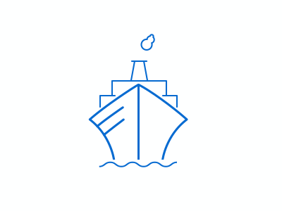 Minimal Ship Animation gif minimal ship