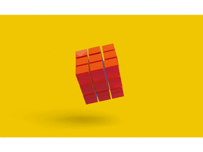 Rubix Cube material design abstract aftereffects animated gif animation c4d color