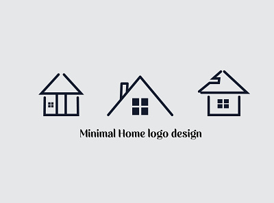 Minimal home icon design app branding design graphic design icon illustration logo