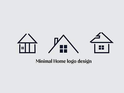 Minimal home icon design app branding design graphic design icon illustration logo