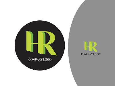 HR logo concept for company