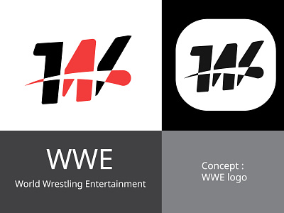 WWE logo branding design graphic design icon logo