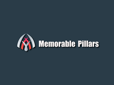 Memorable pillars logo design app branding design graphic design icon logo