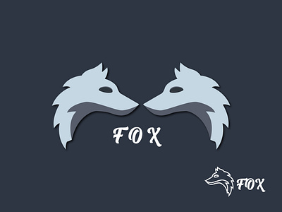 Fox shape logo concept app branding design graphic design icon illustration logo