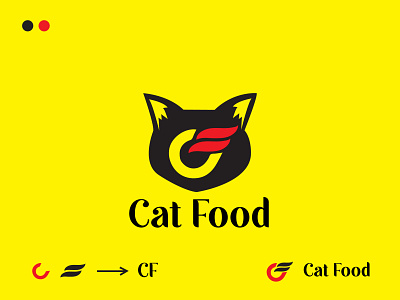 CF | cat food logo concept brand branding design food graphic design icon logo store