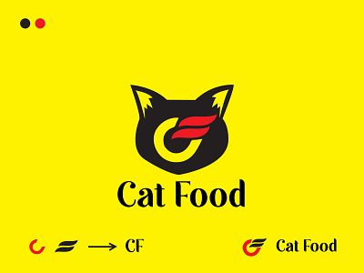 CF | cat food logo concept