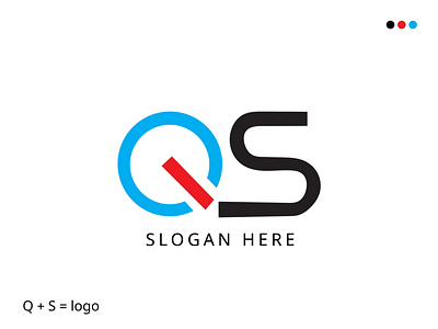 Q + S logo concept app branding design graphic design icon logo