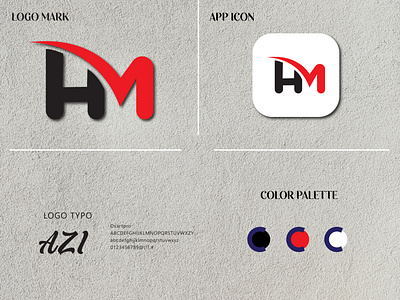 H + M logo mark | HM logo concept