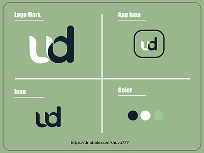 UD logo mark | UD logo concept app branding design graphic design icon illustration logo logo concept logo design logo mark logo type logo typo logos ud logo ud logo design