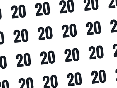 Twenty Twenty 2020 after effects animation clean estonia grid minimal motion graphics new year simple type typography