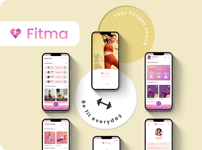 Fitma - Your person coach app designui figma fitness health healthapp mobileapp uiux