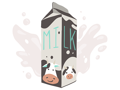 The Carton Of Milk carton cartoon clipart illustration milk vector