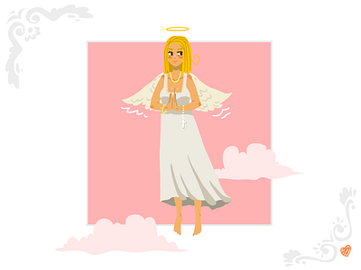 Angel Girl Greeting Card