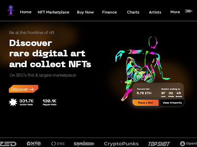 NFT Marketplace Website Design bidding blockchain branding creative creativemockup design drop graphic design illustration iota marketplace minting newmint nft ui uiux