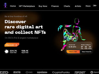 NFT Marketplace Website Design