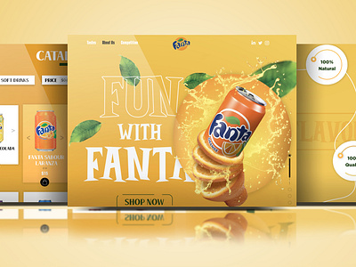 Fanta Website Mockup Design