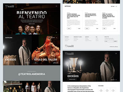 "La Memoria" Theater web site design