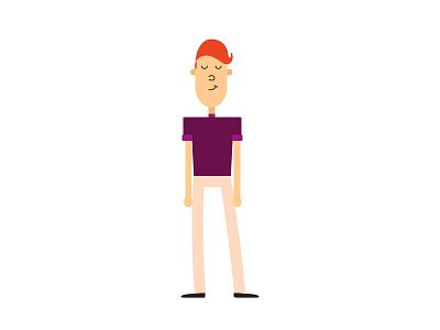 Guy character guy illustration violet