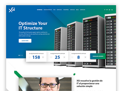 Xsi site blue clean green it server technology