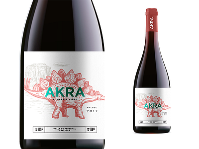 Akra Wine Label