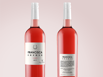Francisca Wine Label Design branding design graphic design illustration logo packaging type wine