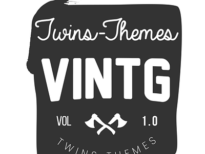 Logo of VINTG WordPress Theme 3d animation app branding design graphic design illustration logo motion graphics theme ui ux vector