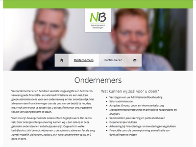 NB Administratie light simple site web website