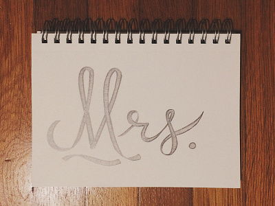 Mrs. daily hand lettering lettering pencil ribbon ticonderoga