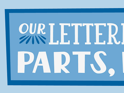 Letterpress & Publick House Header hand drawn type hand lettering letterpress our parts wacom