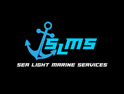 Sea Light Marine Services - Logo & Identity anchor branding graphic design illustration logo ship company logo typography vector