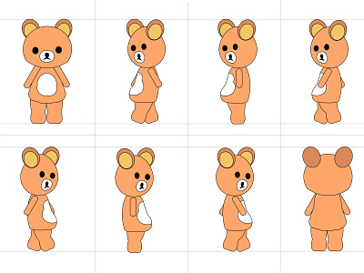 Mascot Cartoon Character Pose Design for Animation animation cartoon character design graphic design illustration mascot mouse cartoon mouse vector vector walk walking pose