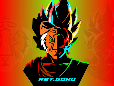RBT.GOKU Gaming Profile Identity Design branding design digital art game logo gaming identity gaming logo goku vector graphic design illustration logo rbt.goku tiger vector typography vector
