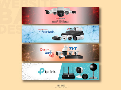 Website Banner Design - Networking & Security Product Banner brand marketing dahua banner design digital marketing banner design graphic design hikvision banner design home page banner design idea tp link banner design tvt banner design website banner design