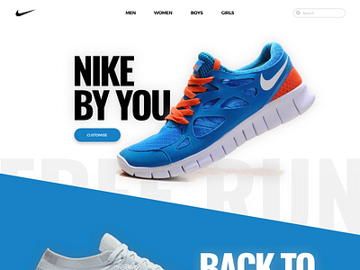 DailyUI #003 - Landing Page 003 3 dailyui design landing nike page ui